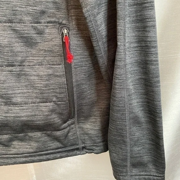 BC Clothing Expedition Heathered Grey Mountain Hooded Jacket Mens LG - Picture 10 of 15